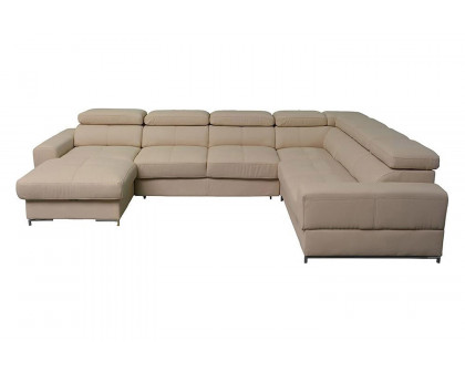 Maxima - Bazalt Large Sleeper Sectional Beige