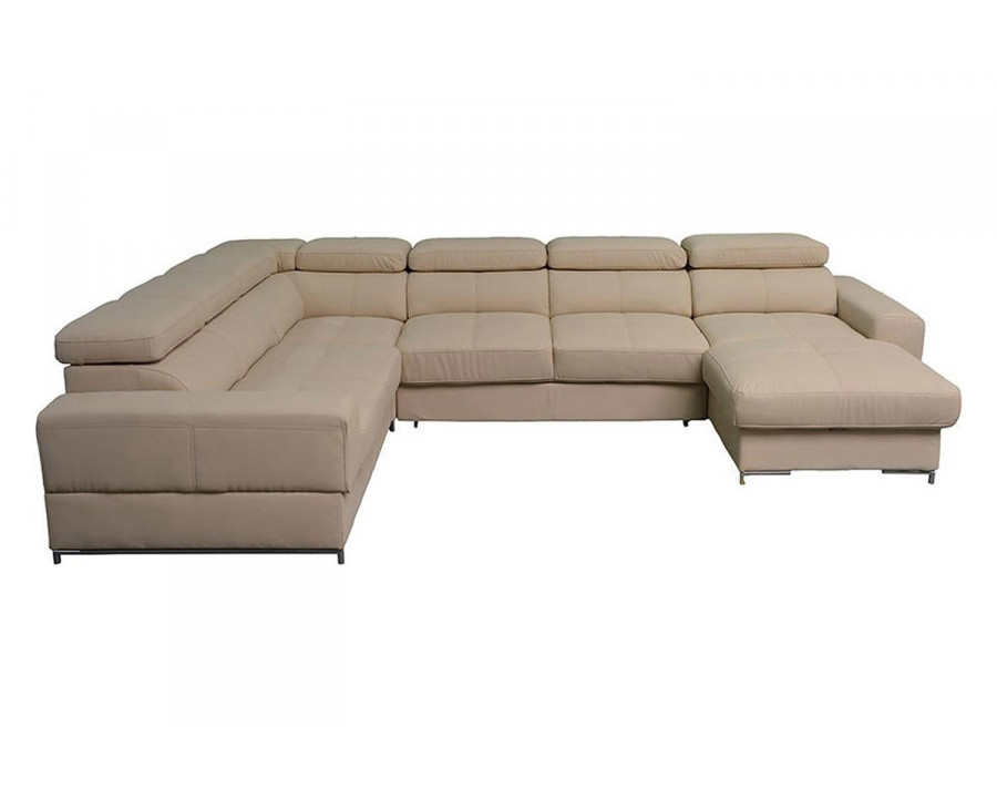 Maxima - Bazalt Large Sleeper Sectional Beige