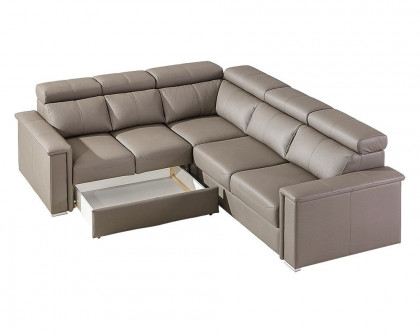 Maxima Ropik Sectional Sleeper Sofa - Beige, Right Corner