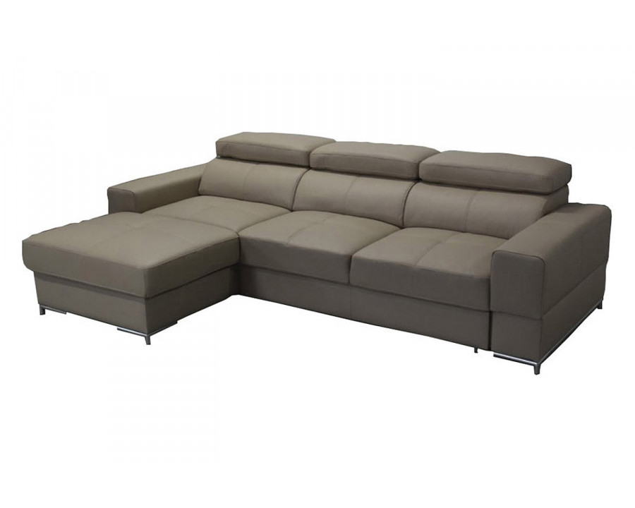 Maxima - Bazalt Natural Leather Sleeper Sectional