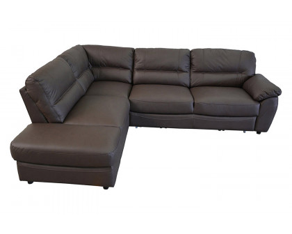 Maxima - Baltica Natural Leather Sleeper Sectional