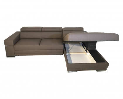 Maxima Parys Sleeper Sectional - Brown