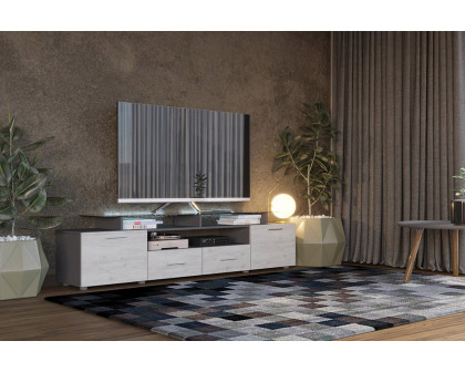 Maxima - Evora Modern TV Stand with Glossy Fronts