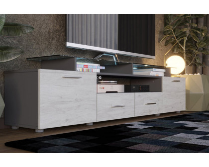 Maxima - Evora Modern TV Stand with Glossy Fronts