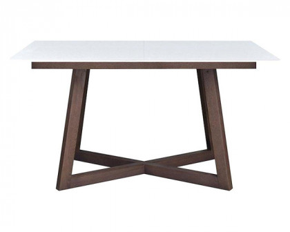 Maxima - Brish Wood Top Dining Table with Extension