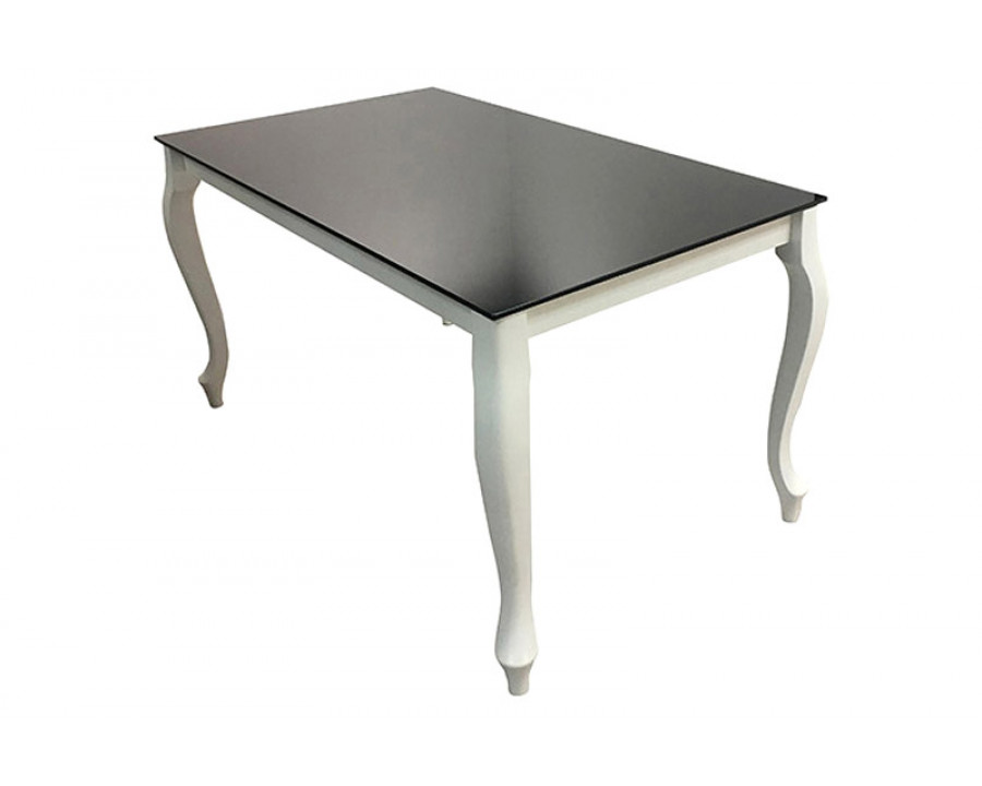 Maxima - Retro Glass Top Dining Table