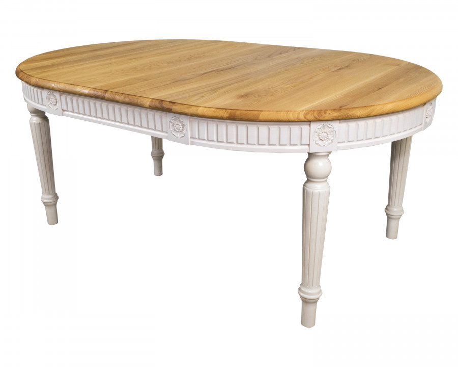 Maxima - Badi Solid Oval Dining Table in Massive Wood