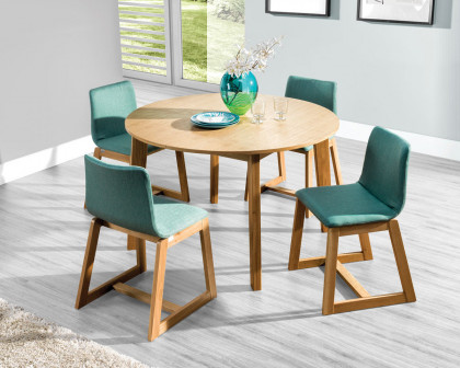 Maxima - Scandi Dining Set in Natural Oak Veneer