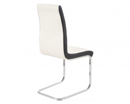 Maxima - Mira Dining Chairs, Set Of 4 in White/Black