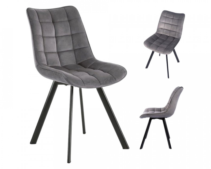 Maxima Amelia Dining Chairs, Set Of 2 - Gray