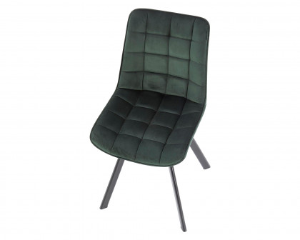 Maxima Amelia Dining Chairs, Set Of 2 - Green