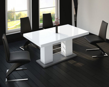 Maxima - Linosa High Gloss Dining Table with Extension