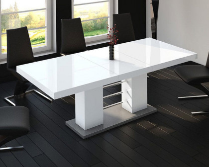 Maxima - Linosa High Gloss Dining Table with Extension