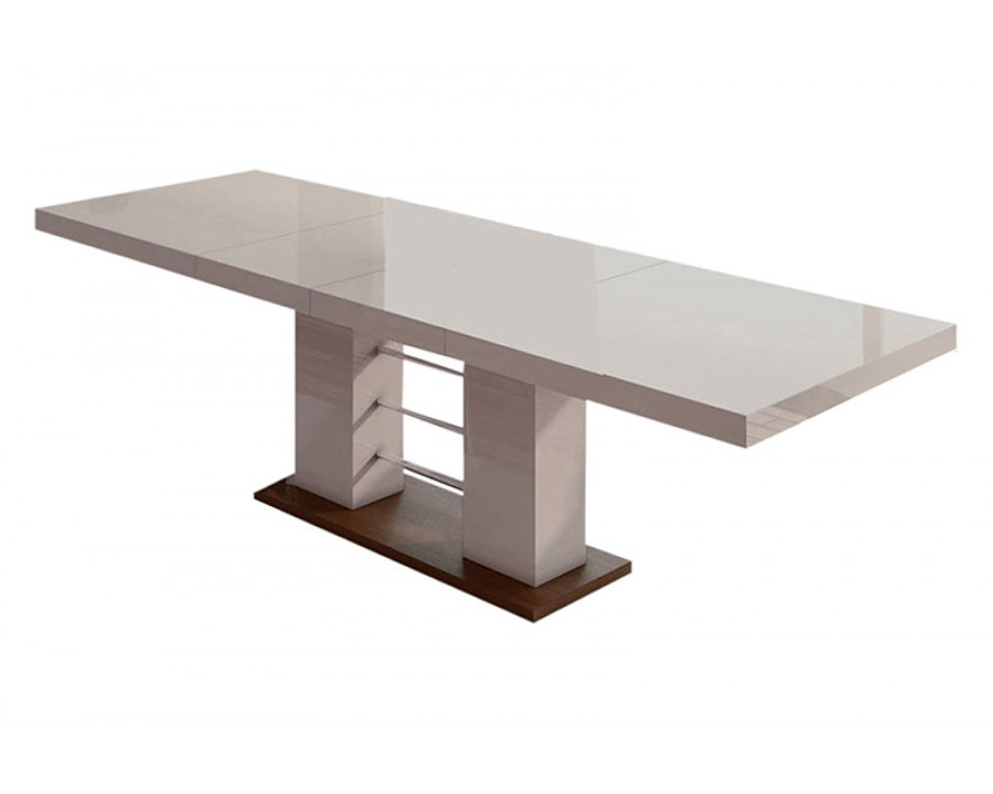 Maxima Linosa High Gloss Dining Table with Extension - Cappuccino