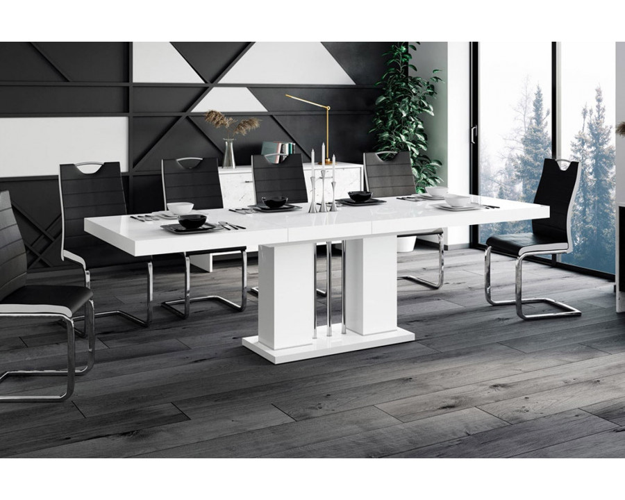 Maxima Nossa Dining Set - White/Black