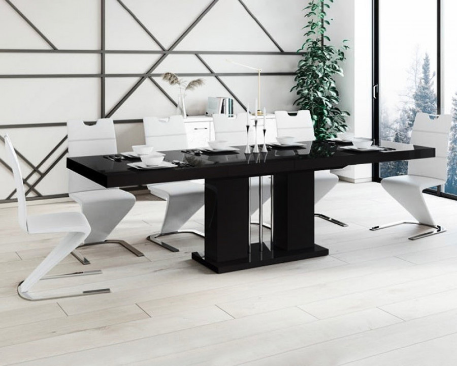 Maxima Nossa Dining Set - Black/White