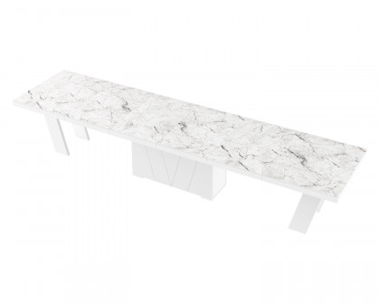 Maxima - Aleta Dining Table with 4 Extension Leaves for up to 20 People