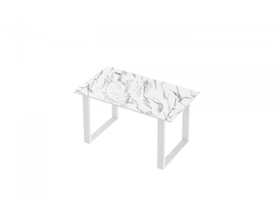 Maxima Nota Dining Table - White Venatino