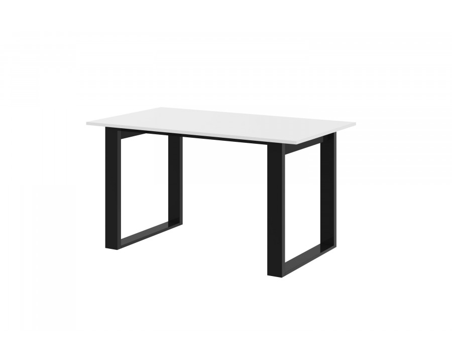 Maxima Nota Dining Table - White/Black