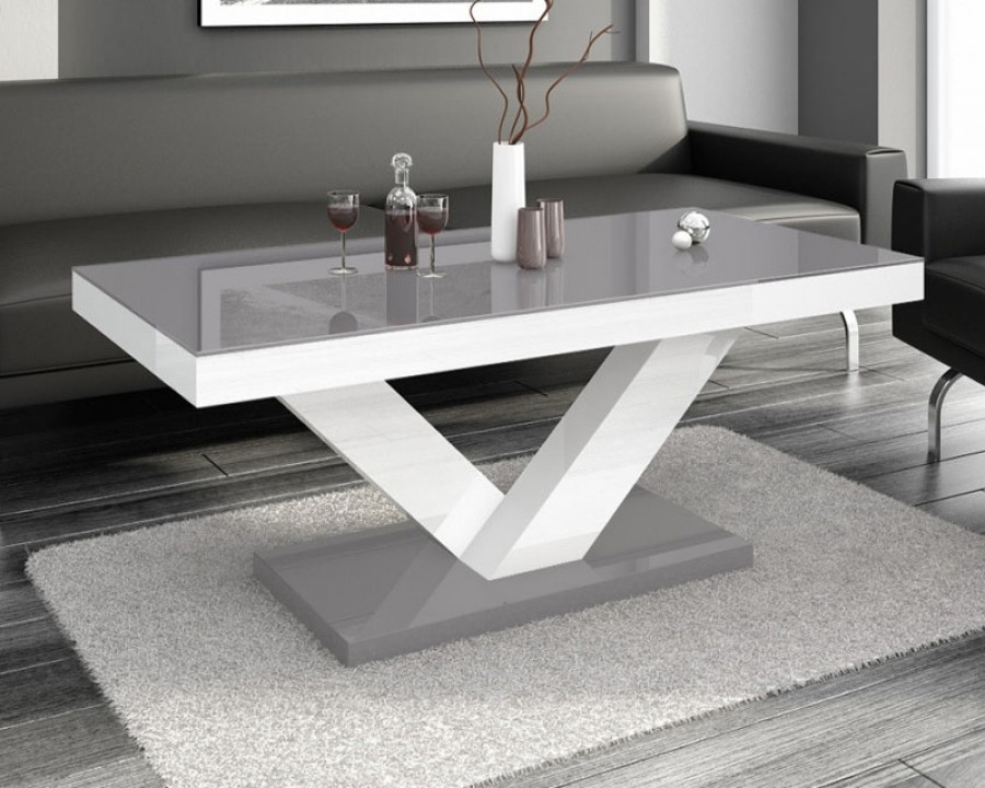 Maxima Victoria Coffee Table - Gray/White