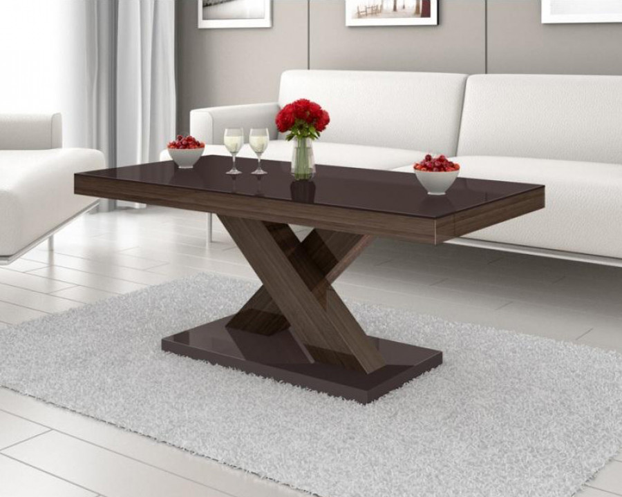 Maxima Xenon Coffee Table - Brown/Oak Faro