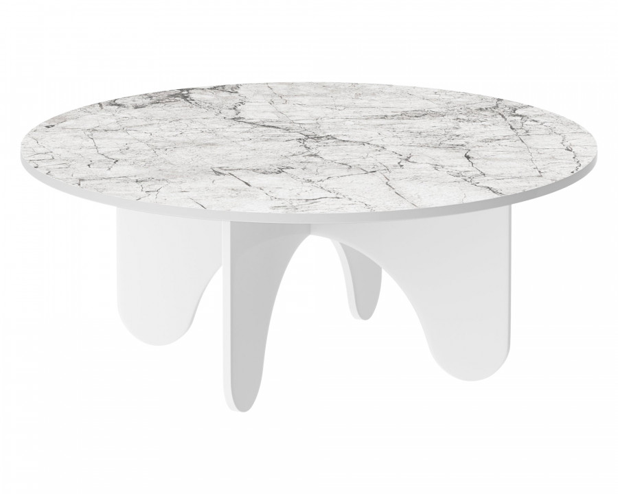 Maxima Lida Coffee Table - Venatino White