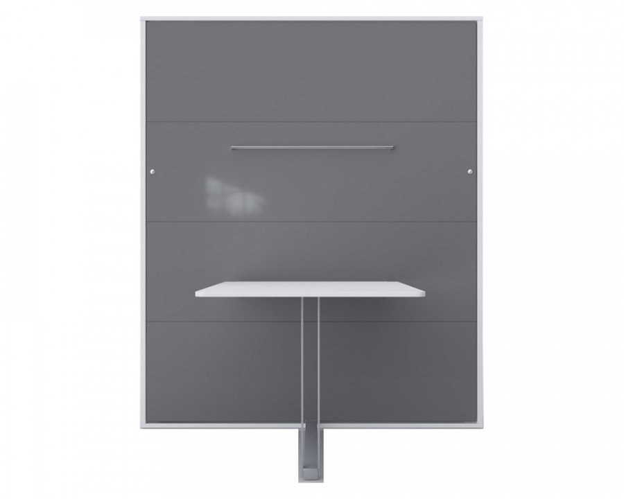 Maxima Inverto Murphy Bed with Mattress - Gray/White