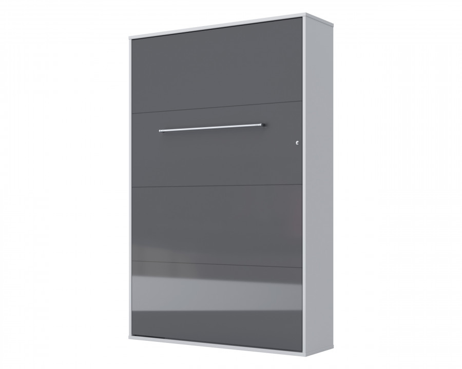 Maxima Inverto Murphy Vertical Bed - Gray/White, Full Size