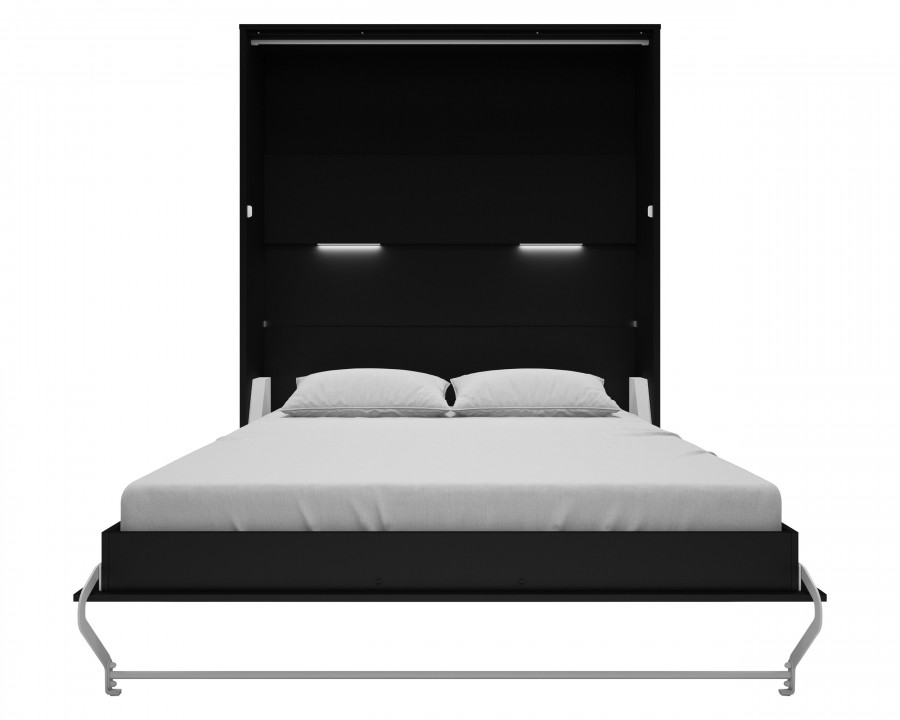 Maxima - Inverto Murphy Vertical Bed in Black, Queen Size