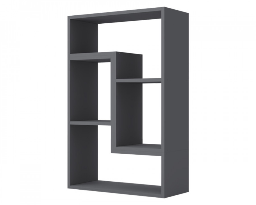 Maxima Liana Bookcase - Slate Gray