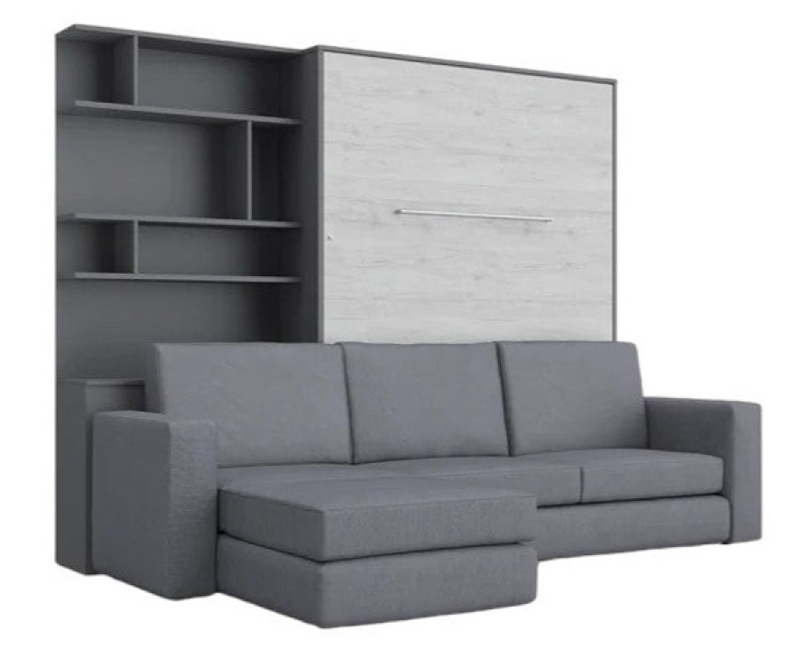 Maxima - Murphy Vertical Bed with Sofa and Bookcase