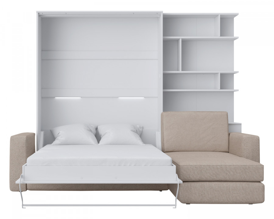 Maxima - Inverto Murphy Vertical Bed with Sofa and Bookcase