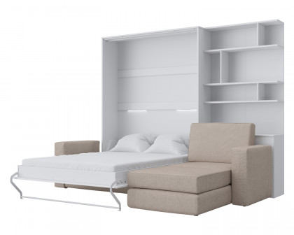 Maxima - Inverto Murphy Vertical Bed with Sofa and Bookcase