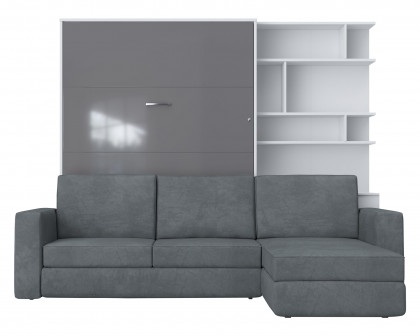 Maxima - Inverto Murphy Bed with Sofa and Bookcase