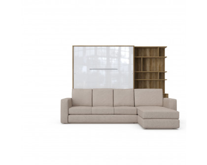 Maxima - Inverto Murphy Bed with Sofa and Bookcase