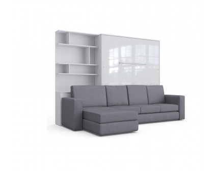 Maxima - Inverto Murphy Bed with Sofa and Bookcase