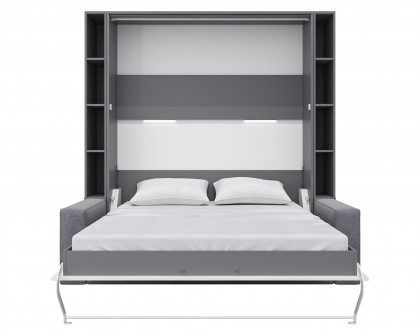 Maxima - Inverto Murphy Vertical Bed Queen Size with Sofa and Two Cabinets