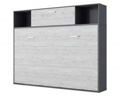 Maxima - Inverto Murphy Horizontal Bed with 1 Storage Cabinet on Top