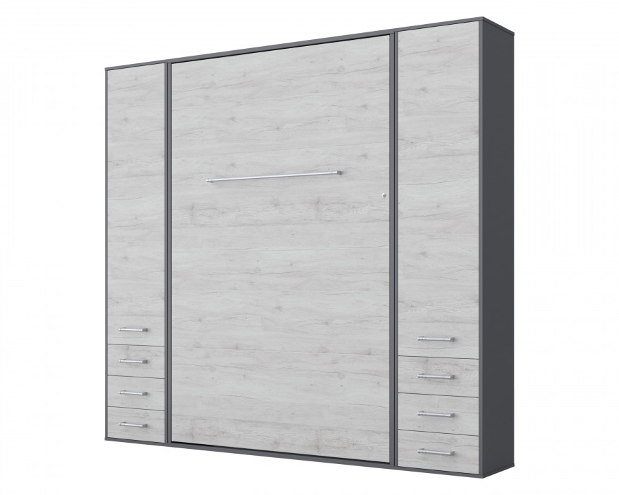 Maxima - Inverto Murphy Vertical Wall Bed with 2 Cabinets