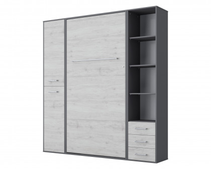 Maxima - Inverto Murphy Vertical Bed with Mattress and 2 storage Cabinets