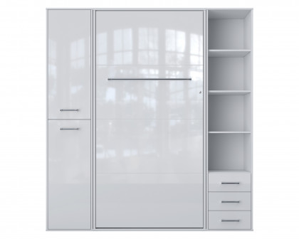 Maxima - Inverto Murphy Vertical Bed with Mattress and 2 storage Cabinets