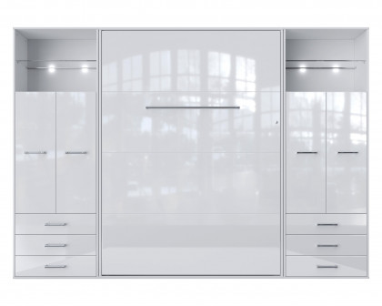 Maxima - Inverto Murphy Vertical Bed with 2 Doors Cabinets