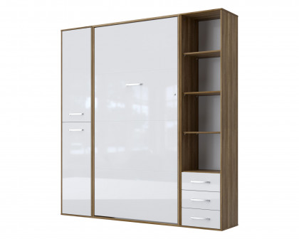 Maxima - Inverto Murphy Vertical Bed with 2 Cabinets and Open Storage