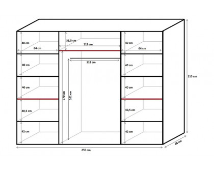 Maxima™ Ezra Wardrobe - Semi-Gloss