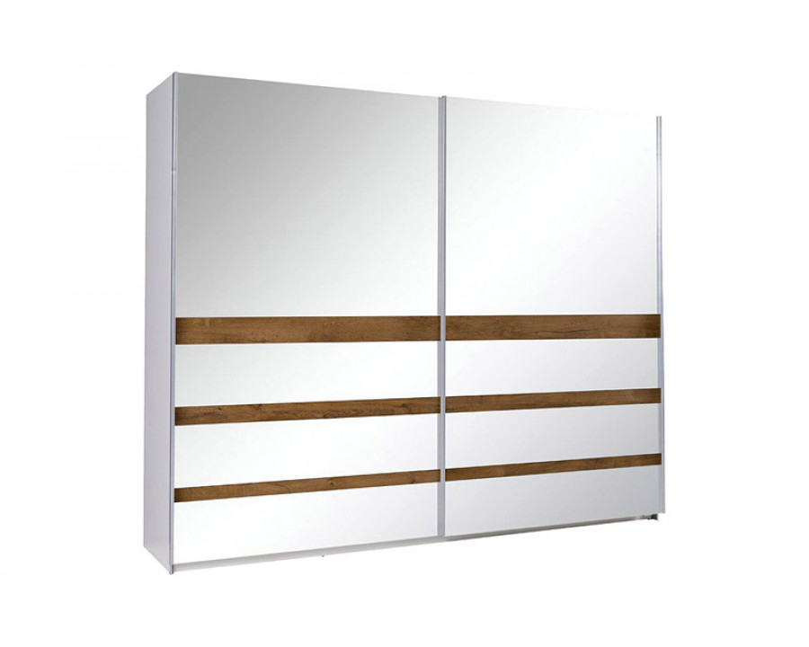 Maxima - Arna Wardrobe in White/Wood