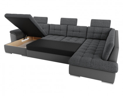 Maxima Linda Sectional Sleeper Sofa - Dark Gray, Right Corner