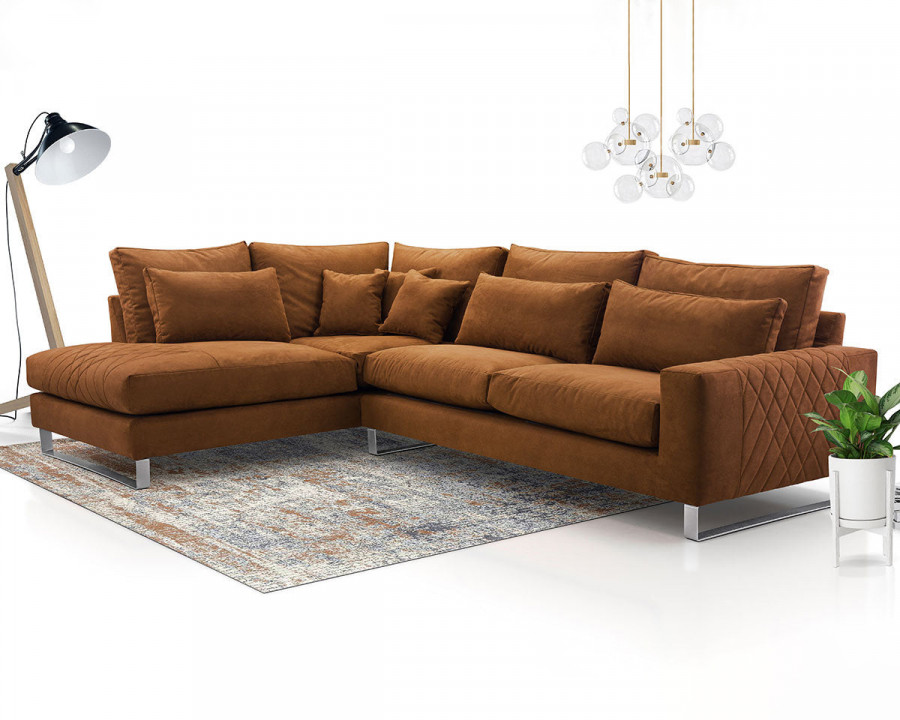 Maxima - Flora Sectional Sofa Ginger