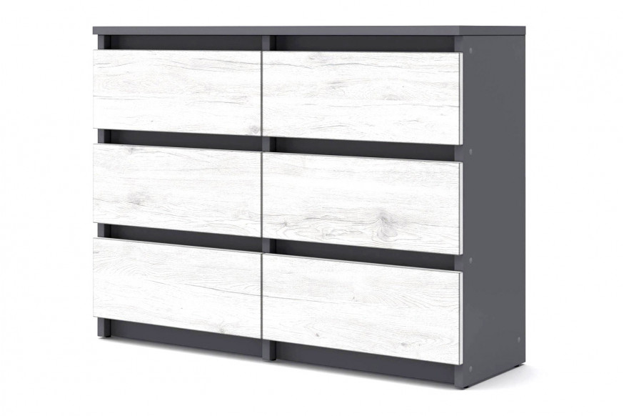 Maxima™ Echo Double Dresser - Gray/Gray Oak