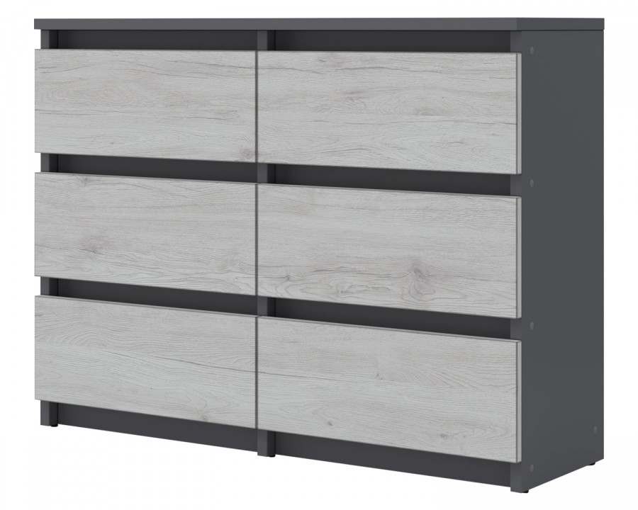 Maxima Echo Double Dresser - Gray/Gray Oak