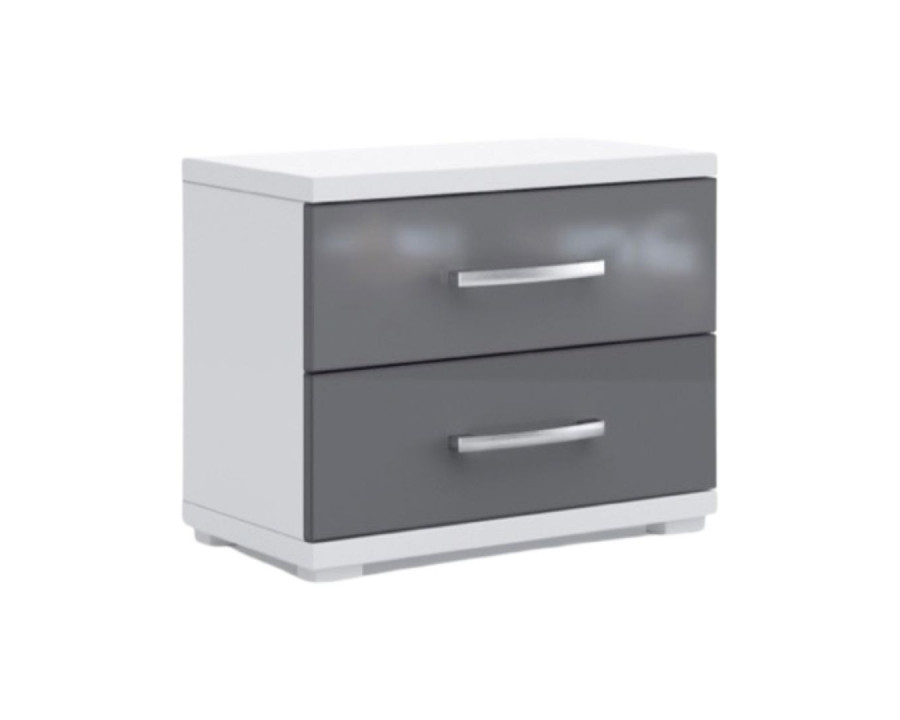 Maxima Iola Nightstand - Gray/White